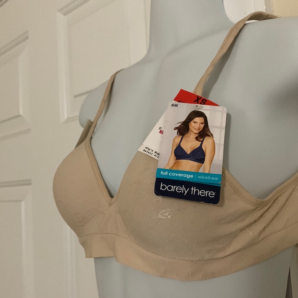 XS Barely There Wirefree Soft Taupe Bra NWT
